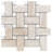 Stately Basketweave 13" x 13" Polished Porcelain Mosaic Wall & Floor Tile-72531482