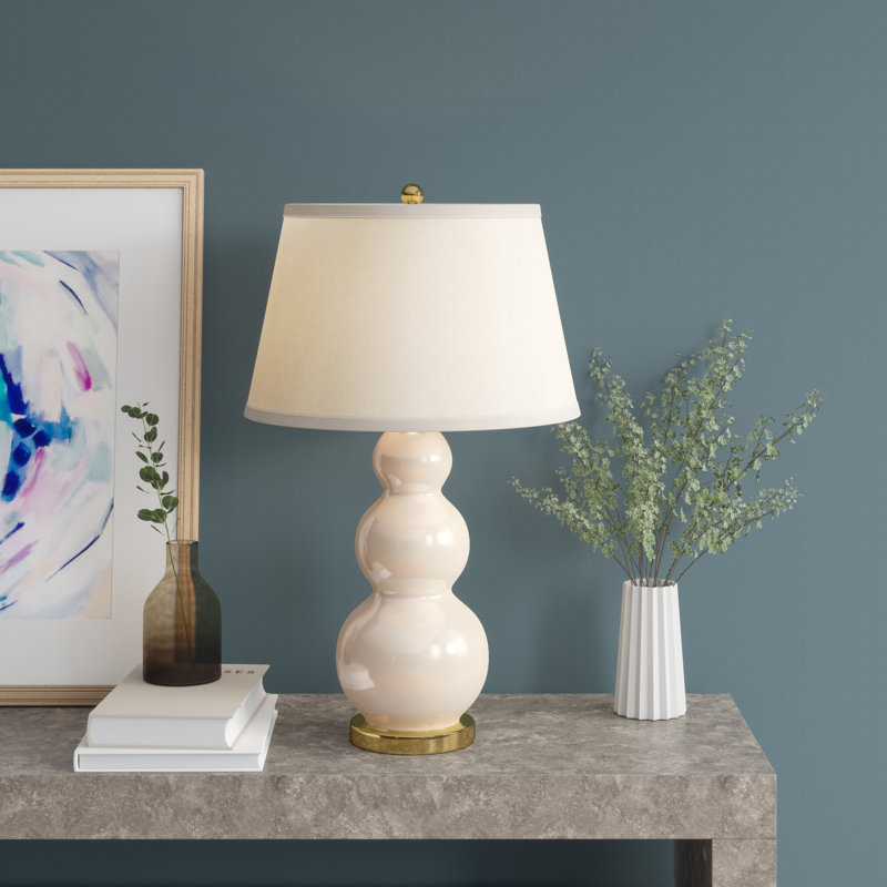 Alonah Ceramic Lamp, White