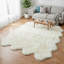 Tapis à poils longs ivoire Burgett-2114017987