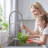 High Arc Commercial Spring Style 2-Function Single Handle Pull Down Kitchen Faucet-122556069