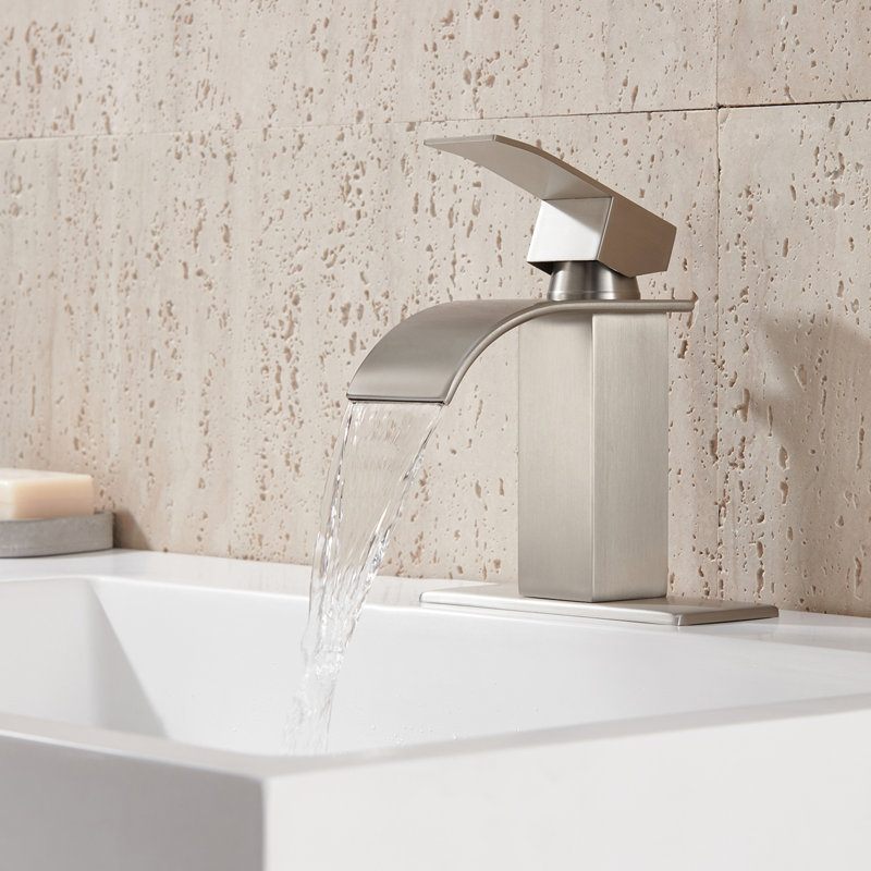 Herathena Single Hole Faucet Single-handle Waterfall Bathroom Faucet