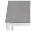 Table de salle à manger extérieure en aluminium et teck Crown White