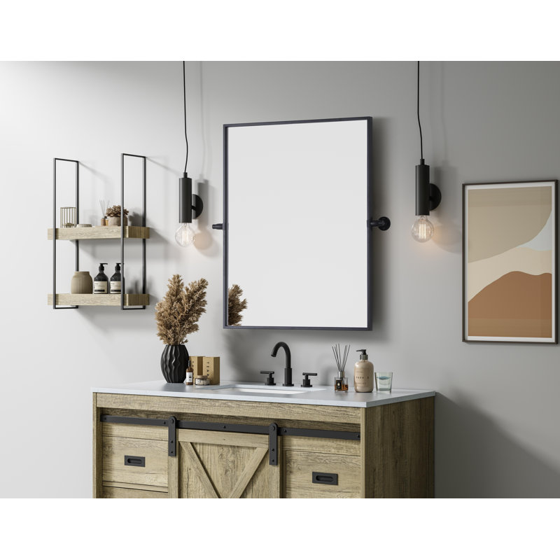 Miroir Amoura, 24 po x 20 po, Argent