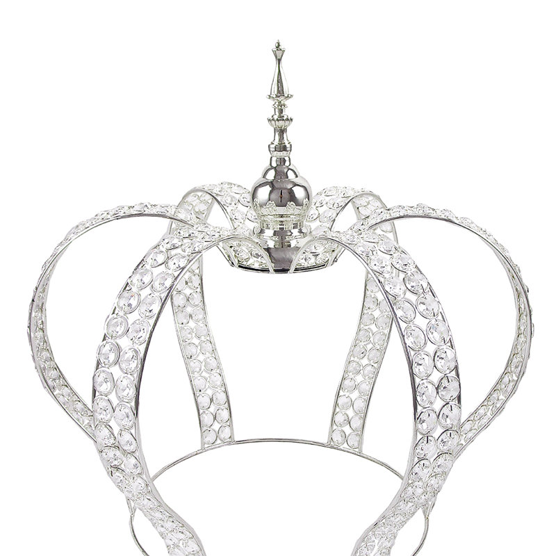 Centre de table Gafford Cuvier, Argent, H 17,75 po x l 18,25 po x P 18,25 po