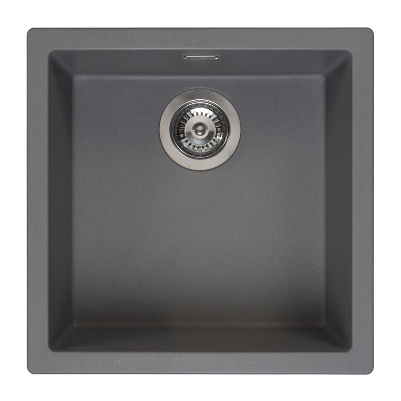 Amsterdam Single Bowl Inset Kitchen Sink, Grey