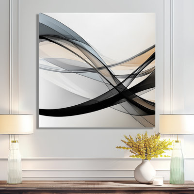 Minimal Geometric Rift III - Minimalisme, impression murale sur métal