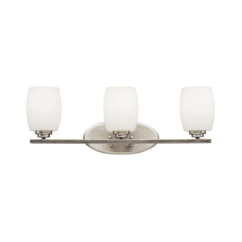 Esmont 3 - Light Dimmable Vanity Light, Brushed Nickel, Incandescent