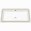 Lavabo de salle de bain rectangulaire encastré de 71 x 36 cm avec lavabo en céramique et trou de trop-plein (bonde non incluse)