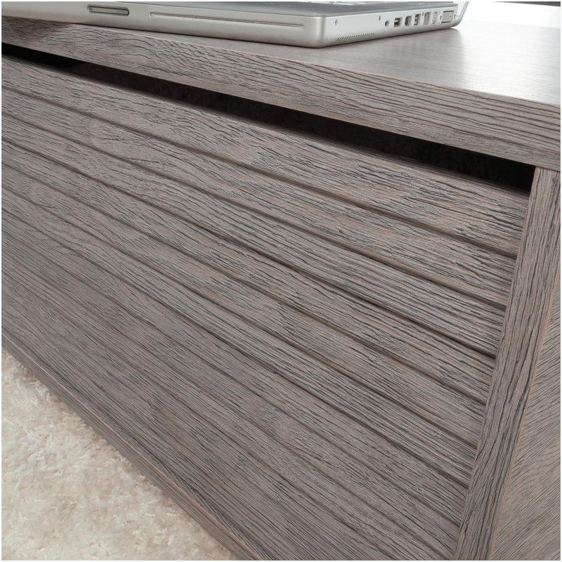 Table basse à plateau relevable, finition brune