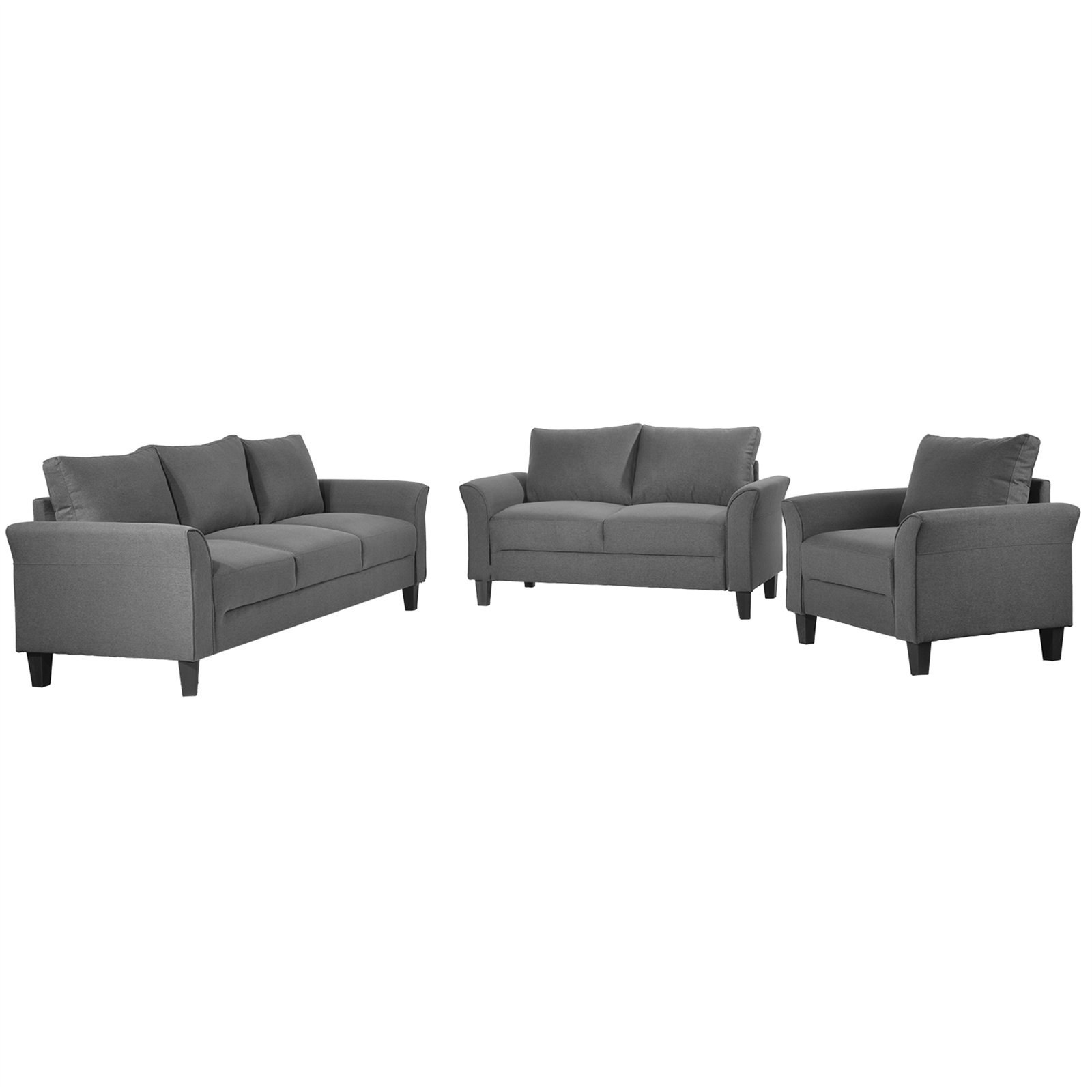 Red Barrel Studio® 3 Piece Living Room Set Wayfair