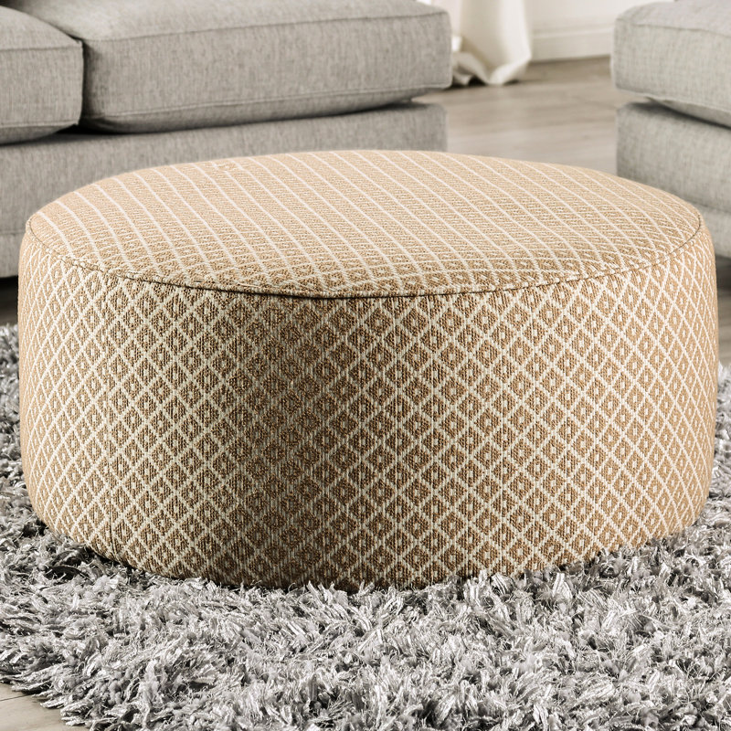 Or et gris Lin - revêtu de tissu d'ameublement transitionnel, 39 po x 39 po, 18 po de hauteur, base en bois massif avec revêtement et garniture, profondeur, hauteur