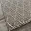 Wool Geometric Area Rug in Gray-2127518394