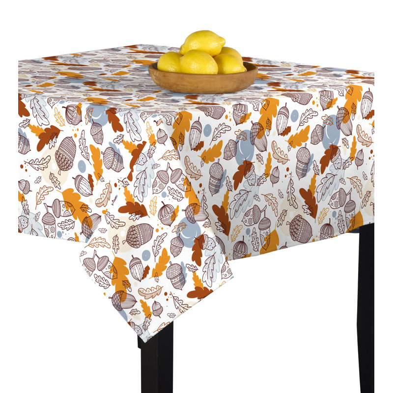 Laird Acorns Allover Tablecloth, 54" W x 54" L