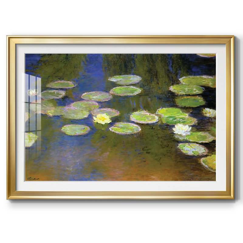 Nymphéas, 1897, impression sur papier, Or, H 30 po x l 44 po x P 1,5 po
