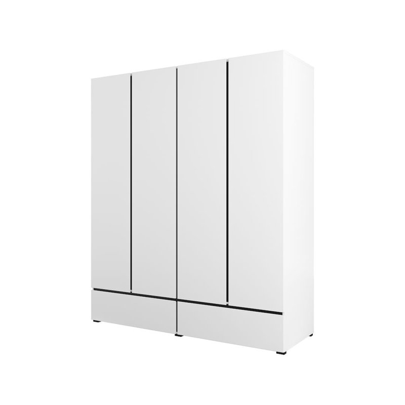 Kross 2 Door Manufactured Wood Wardrobe, White