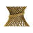Fallon Dining Table,Top & Mirrored Golddn