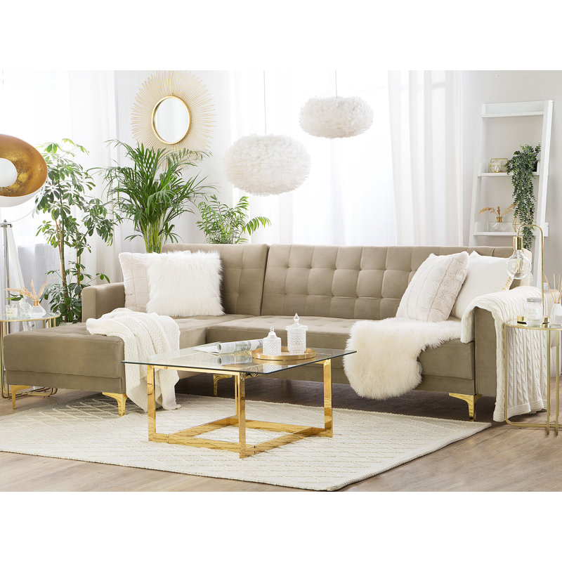 Prentice 4 Seater Sofa Bed, Left Hand Facing, Beige