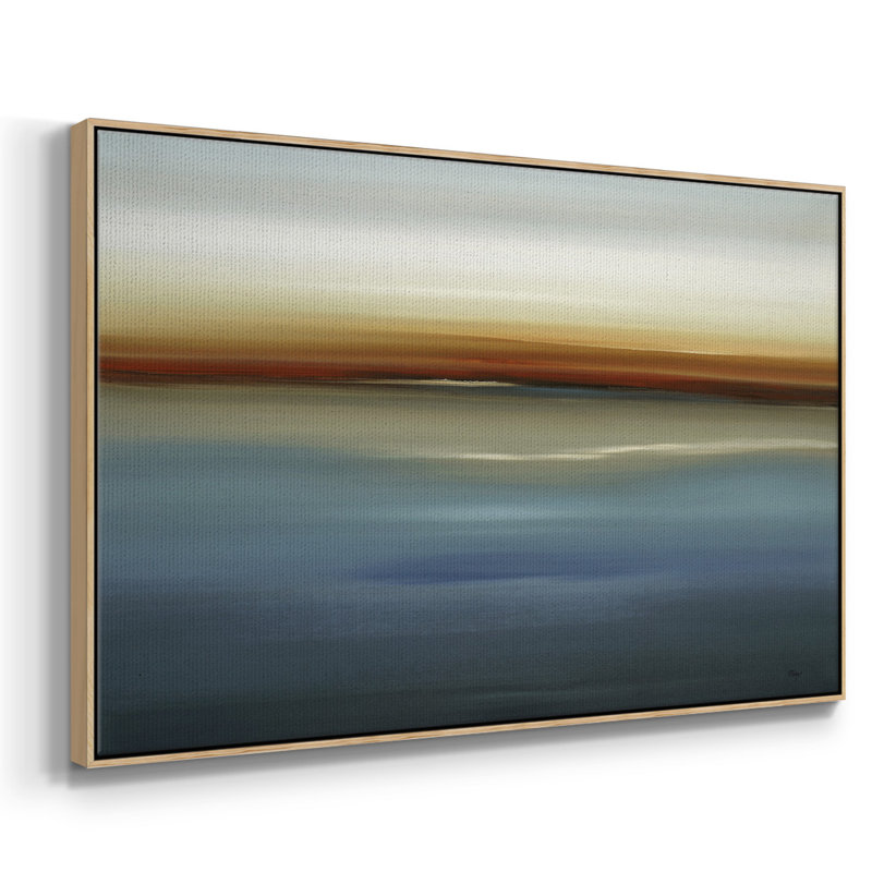 «Beside the Blue II», reproduction sur toile tendue, H 41 po x l 27 po x P 2 po, Bois naturel