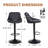 Illyas Swivel Upholstered Adjustable Height Counter Stool with Metal Frame-1577155202-1577155215