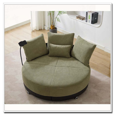 Fauteuil pivotant surdimensionné 52,75 po, pivotant sur 360 °