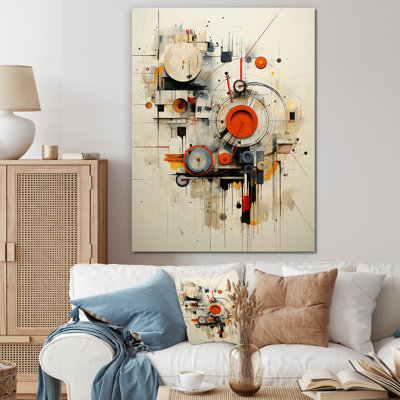 «Intricate Abstraction Shapes I», art mural abstrait