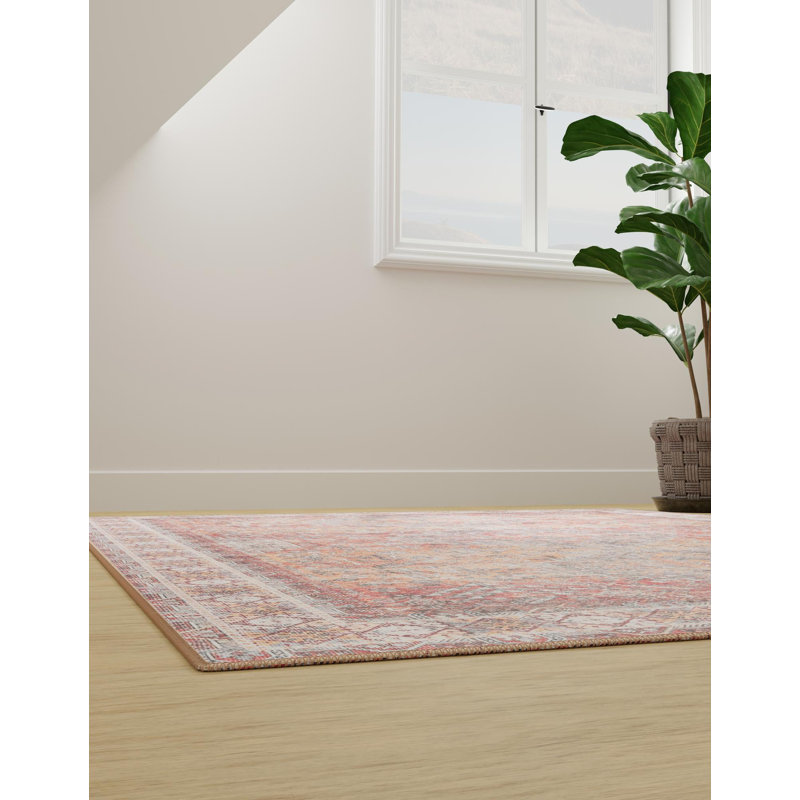 Bungalow Rose Sarah Timeless Rug, Rectangle 8 pi 4 po x 12 pi
