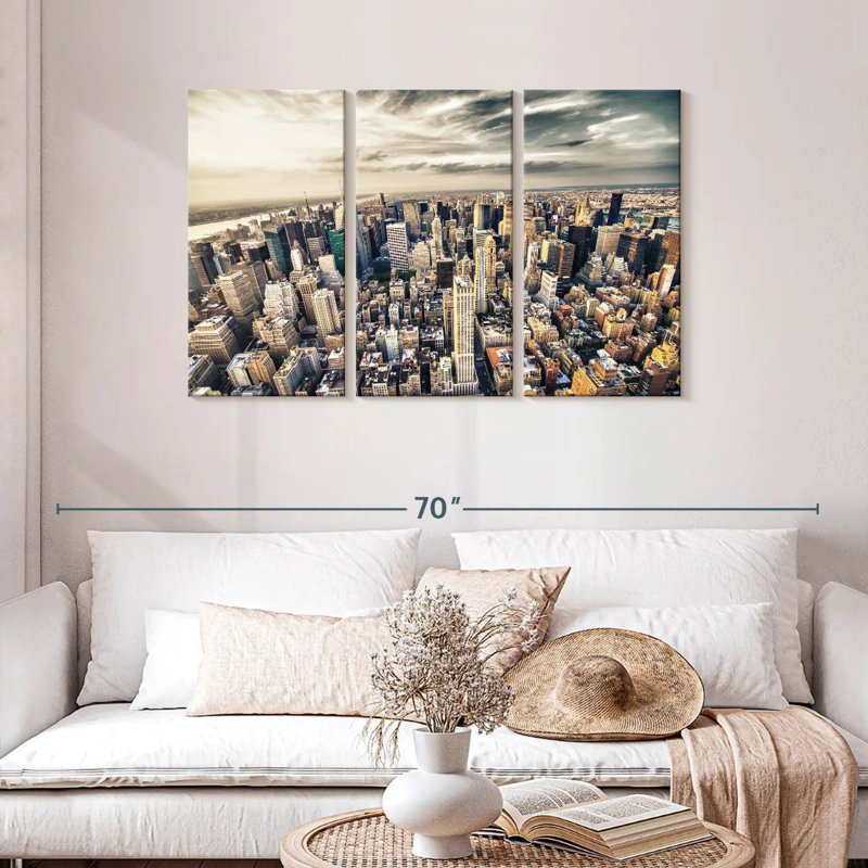 Skyline de Sirci, Manhattan, New York, H 28 po x l 45 po