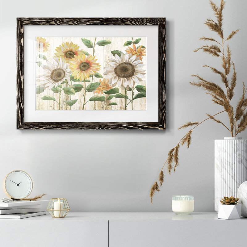 Sunflower Surprise, reproduction d'art encadrée, Noir, H 28 po x l 42 po x P 1,5 po
