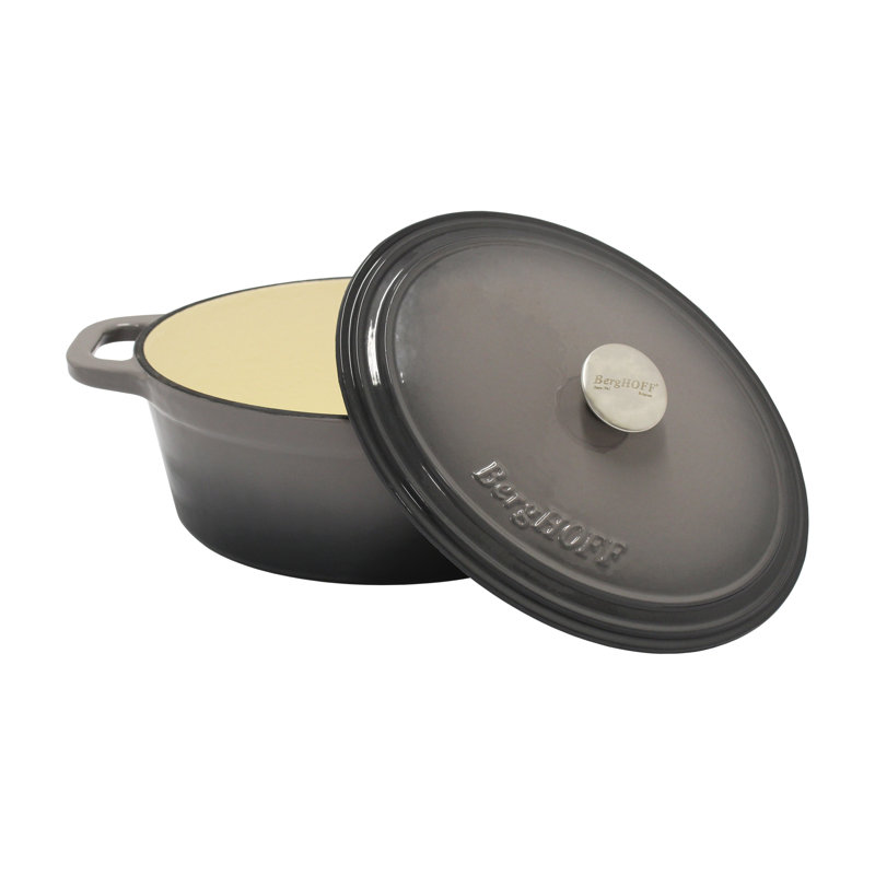 Cocotte ovale émaillée BergHOFF, Gris, 5 pte