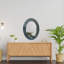 Miroir mural ovale fabriqué à la main en mosaïque-1225967191