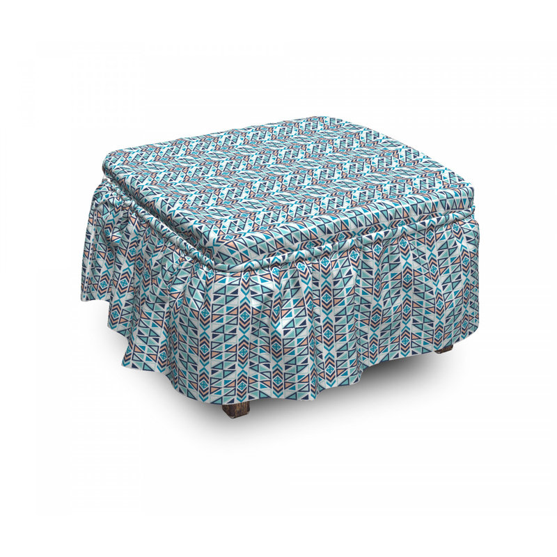 Box Cushion Ottoman Slipcover