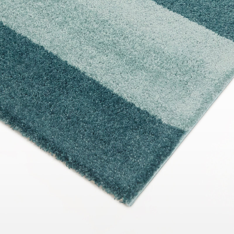 Cagnie Teal/Light Blue Southwest Modern Area Rug, Rectangle 7'10" x 10'