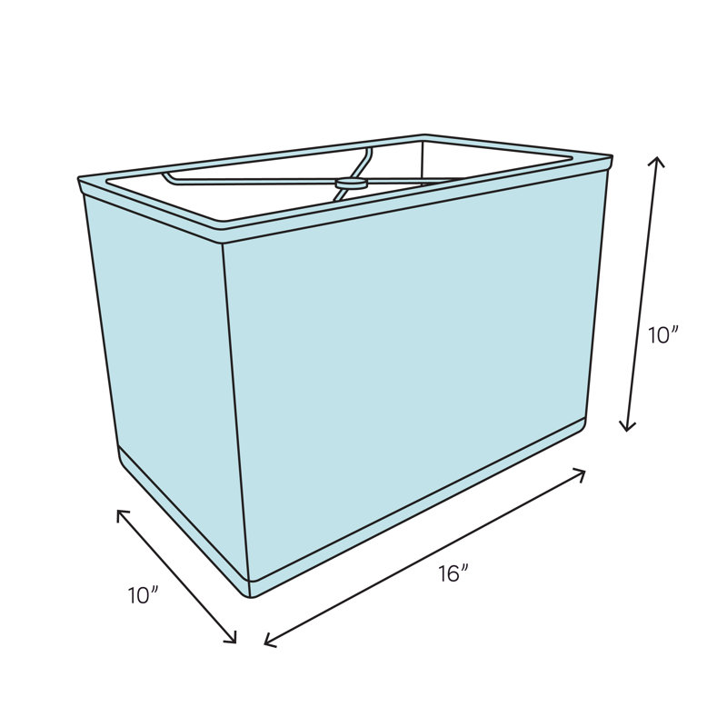 10'' H Cotton Rectangle Lamp Shade