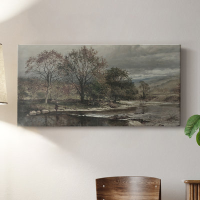Série paysage - CCDCLXXI - Toile tendue avec châssis - Prêt à être accroché