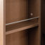 63,64 po, armoire de cuisine, noyer, multi-compartiments, buffet autoportant, chambre à coucher, rangement blanc