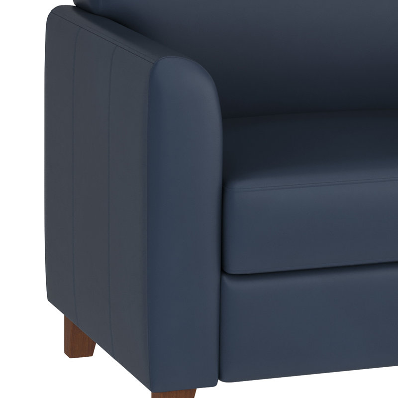 Canapé LeatherSoft Statice Series, Marine, Brun