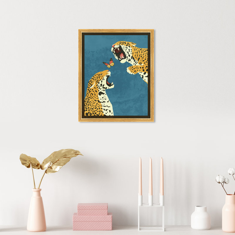 Wild Felines " Wild Felines " by Oliver Gal, Gold Floater Framed Canvas, 16.5" H x 11.5" W
