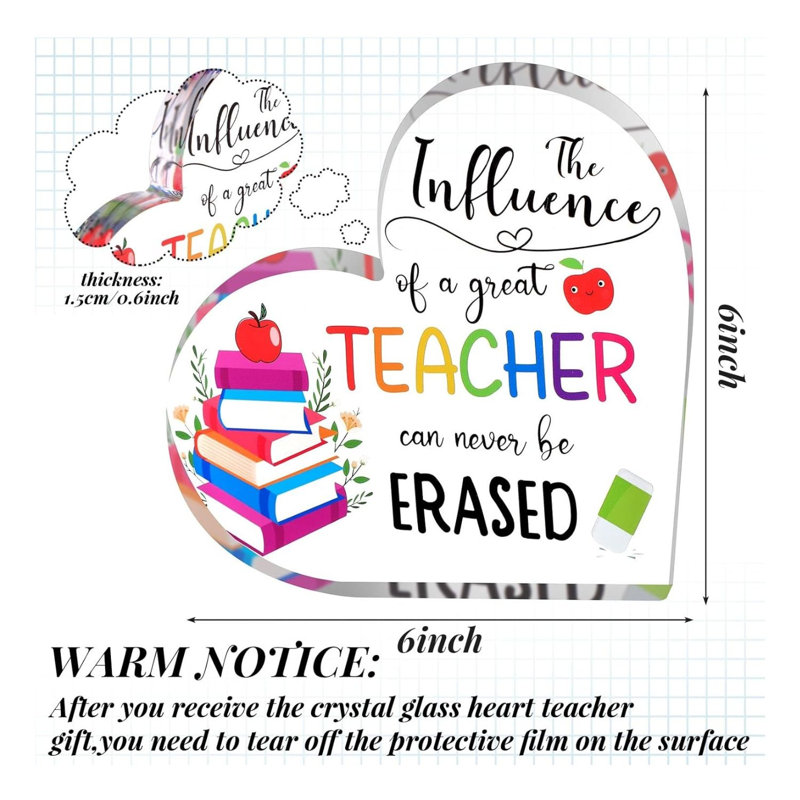Presse-papiers en acrylique Great Teacher Influence