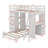 Twin Over Twin Bunk Bed With LED And USB-2115949076