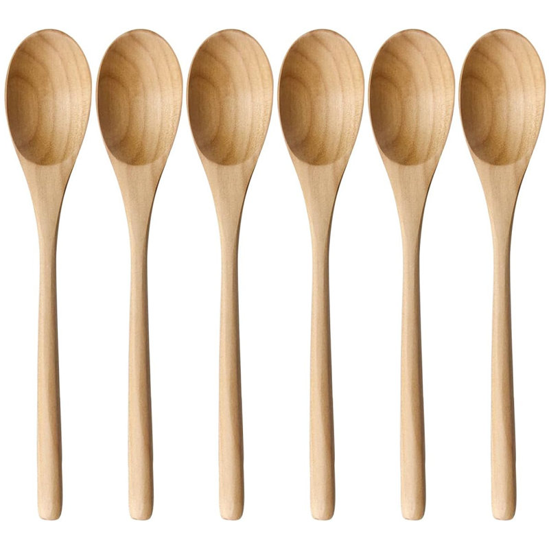 Hotis 6 Piece Wooden Spoon Kitchen Utensils