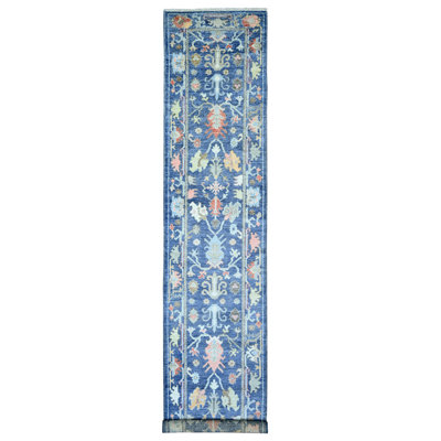 Zema One-of-a-Kind 2'9" X 15'8" New Age Runner Wool Area Rug