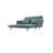 61"W Fabric Convertible Loveseat Sleeper With Pillows-391791844