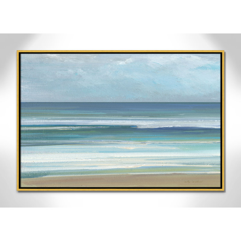 «Gentle Waves I» par Sally Swatland, H 25,5 po x l 37,5 po, Doré
