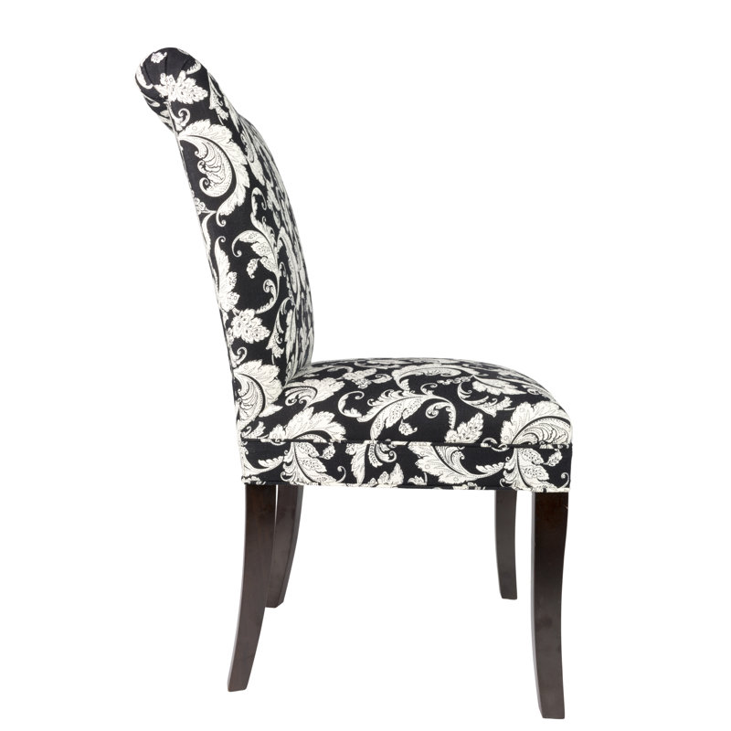 14'' H Tufted Cotton Upholstered Dining Chair