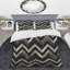 Ensemble de housse de couette moderne à chevrons gris Dynamic III-109156318