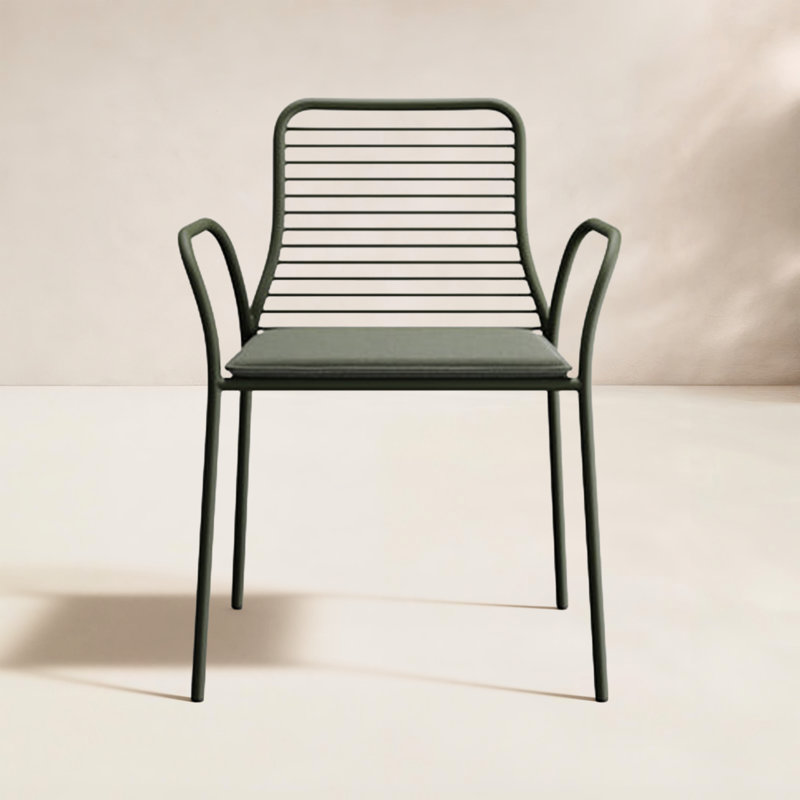 XY Outdoor Dining Chair, Olive