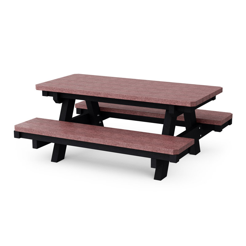 Heritage Child's Picnic Table, Cherrywood/Black