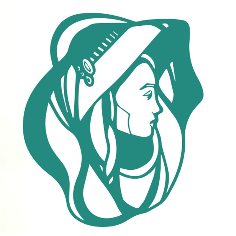 Wall Decal, Aqua Green, Large