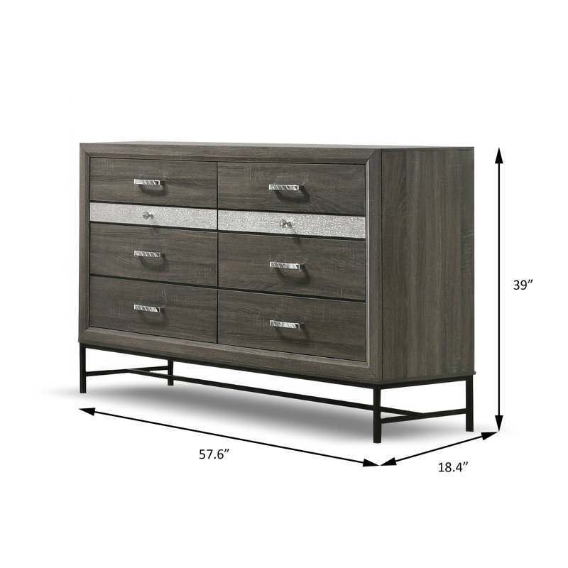 Commode Voleta, gris