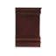 Table de chevet Deyr, 2 tiroirs, bronze, moulure Louis Philippe